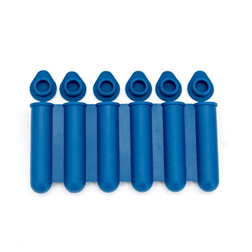 AMZLORD 6-Gitter-Mini-Eisbar-Form mit Abdeckung, Silikon-Eisblockformen, niedrige Temperaturbeständigkeit, umweltfreundlich, reißfest, for kleine Flaschenmünder, Getränke