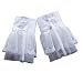 Produktbild YAKEFJ Floral Layered Lace Manschette Stretch-Armband mit falschen Ärmeln Handgelenk Manschetten 1 Paar