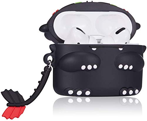 Image of Cartoon Silicone Case Compatible with Apple AirPods Pro 2 Case Cover - Cute 3D Shockproof 360 Protective Skin Cover with Keychain | AirPods Pro 2nd Gen Case (Toothless)