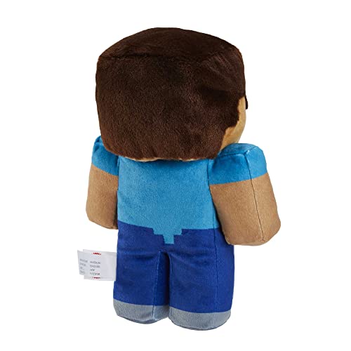 Mattel Steve Minecraft - Plüschfigur 21 cm, kuschelig & ideal zum Sammeln, Geschenk für Minecraft-Fans ab 3 Jahren, HHG11