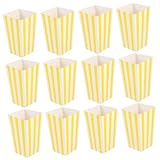 Photo Gallery hemobllo 12 pezzi scatole popcorn righe gialle da contenitori per snack e dolci per feste cinema e compleanni design servire pop corn e snack Photo Gallery hemobllo 12 pezzi scatole popcorn righe gialle da contenitori per snack e dolci per feste cinema e compleanni design servire pop corn e snack