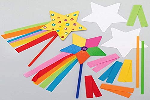 Best Cyber Monday 🔥 Baker Ross AX416 Star Wand Kits - Pack of 8, Wand Making Kit, Ideal for Kids Arts and Crafts