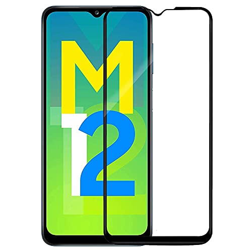 Image of DD SON Premium HD+ Tempered Glass Screen Protector Guard Compatible For Samsung Galaxy M04 / M12 / A12 / F12 | Edge to Edge Coverage With Easy installation kit for Smartphone