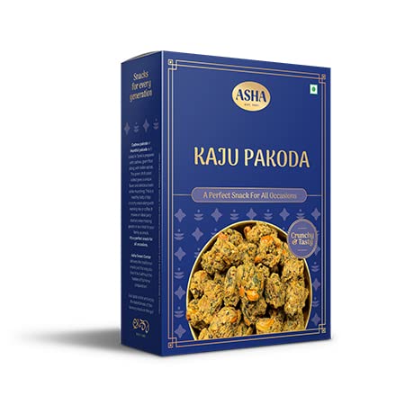 Asha Sweets Kaju Pakoda 200g | Freshly Made Dry Fruit Namkeens | Spicy and Crunchy ready to namkeen | South Indian Special Tea Time Snacking-image-28
