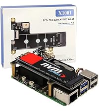 Raspberry pi 5 8GB, Geekworm 電源、X1001 他 Amazon.com: Geekworm X1001 PCIe to M.2 HAT Key-M NVMe SSD PIP PCIe