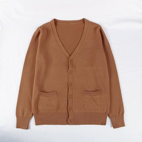 Womens Soft Knit Cropped Cardigan Sweater Lightweight Button Down Long Sleeve Casual Outfits with Pockets2