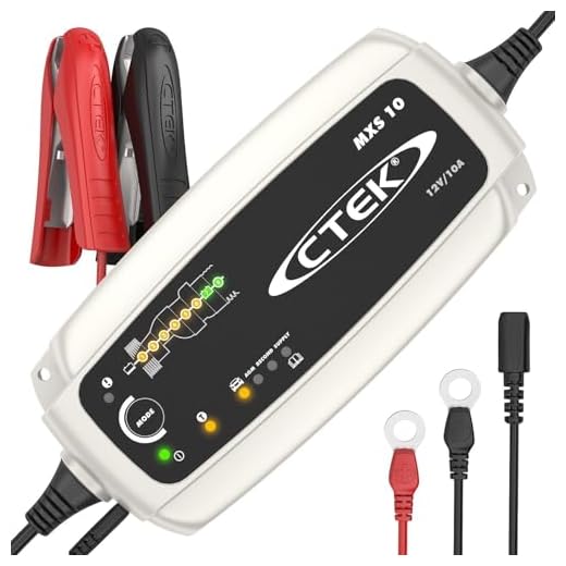 CTEK MXS 10 laddare med automatisk temperaturutjämning