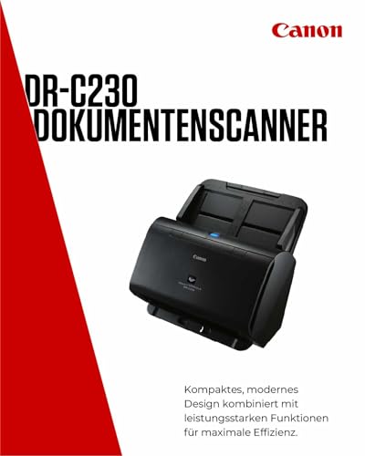 Canon imageFORMULA DR-C230 Scanner | Dokumentenscanner | Duplex Scanner mit Einzug für Homeoffice & Büro mit USB | 60 Blatt Einzug | Bis zu 30 Seiten pro Min | Canon CaptureOnTouch Software – Bild 3