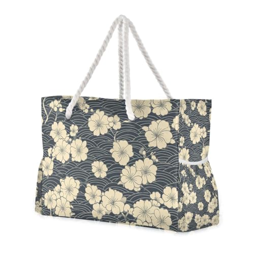 Grand sac portable japonais avec poches latérales pour ranger toutes vos affaires