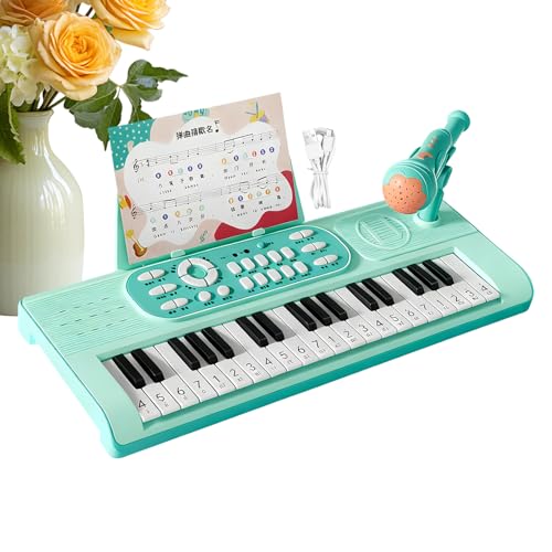 Clavier Piano Enfant – 37 Touches Électroniques pour Jeunes | Jouet Musical | Synthé avec Micřo, USB Rechargeable, Deux Modes Jeu, Haut-Parleur Intégré, Outil...