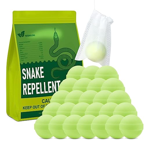 YUEQINGLONG 25 Pack Snake Be Gone for Yard Powerful Pet Safe Moth Balls for Lawn Garden Camping Fishing Home to Repels Snakes and Other Pests