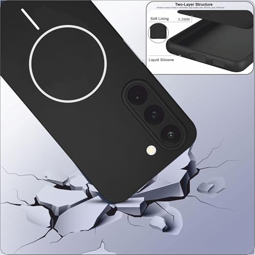 Image of Silicone Back Cover Case for Realme C83 5G | Soft Micro-Fibre Lining Inside | Magsafe Print On Back Side Camera Protection Bump | Shockproof Case