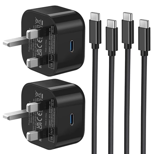 Bediaca USBC Fast Charger Plug and Cable 2Pack, USB C Charging Plug with Type C Lead 1M Compatible with Samsung Galaxy S24/S23/S22/S21/S20/A17/A16/A15/A32/A33/A34/A35/A36/A52/A53/A54/A55/A56/A25/A26 Bediaca USBC Fast Charger Plug and Cable 2Pack, USB C Charging Plug with Type C Lead 1M Compatible with Samsung Galaxy S24/S23/S22/S21/S20/A17/A16/A15/A32/A33/A34/A35/A36/A52/A53/A54/A55/A56/A25/A26