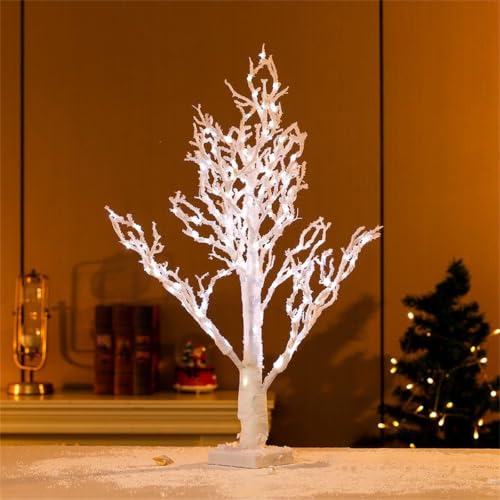 Sapin de Noël de table avec LED intégrées en PVC pour décoration de cheminée - 6