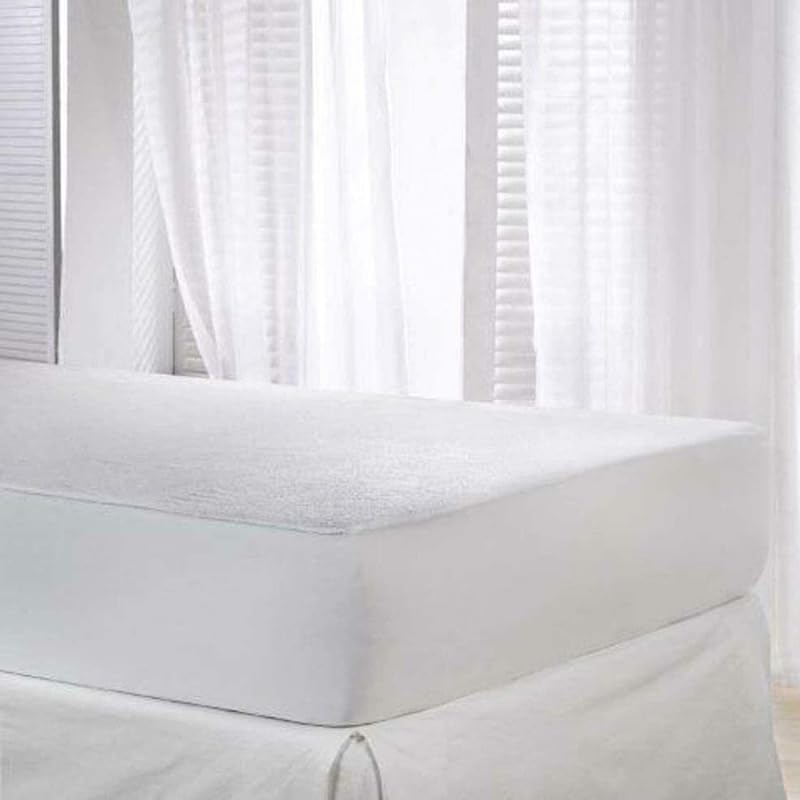 Terry Towel Waterproof Mattress Protector – Super Absorbent & Aloe Vera Treated for Extr...