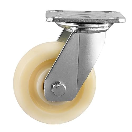 Roue industrielle 125mm en nylon lourd résistant pour chariot plat - 2