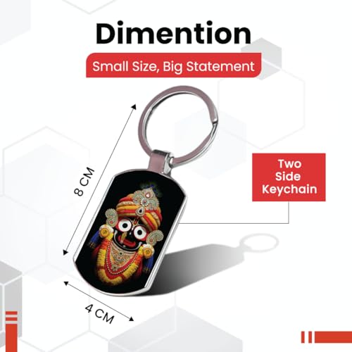Image of Stylish Metal Keychains with Permanent Glossy Print - Inspirational Quotes & Spiritual Designs - Perfect Key chains for loved ones, Personal Use, Gifts & Return Gifts