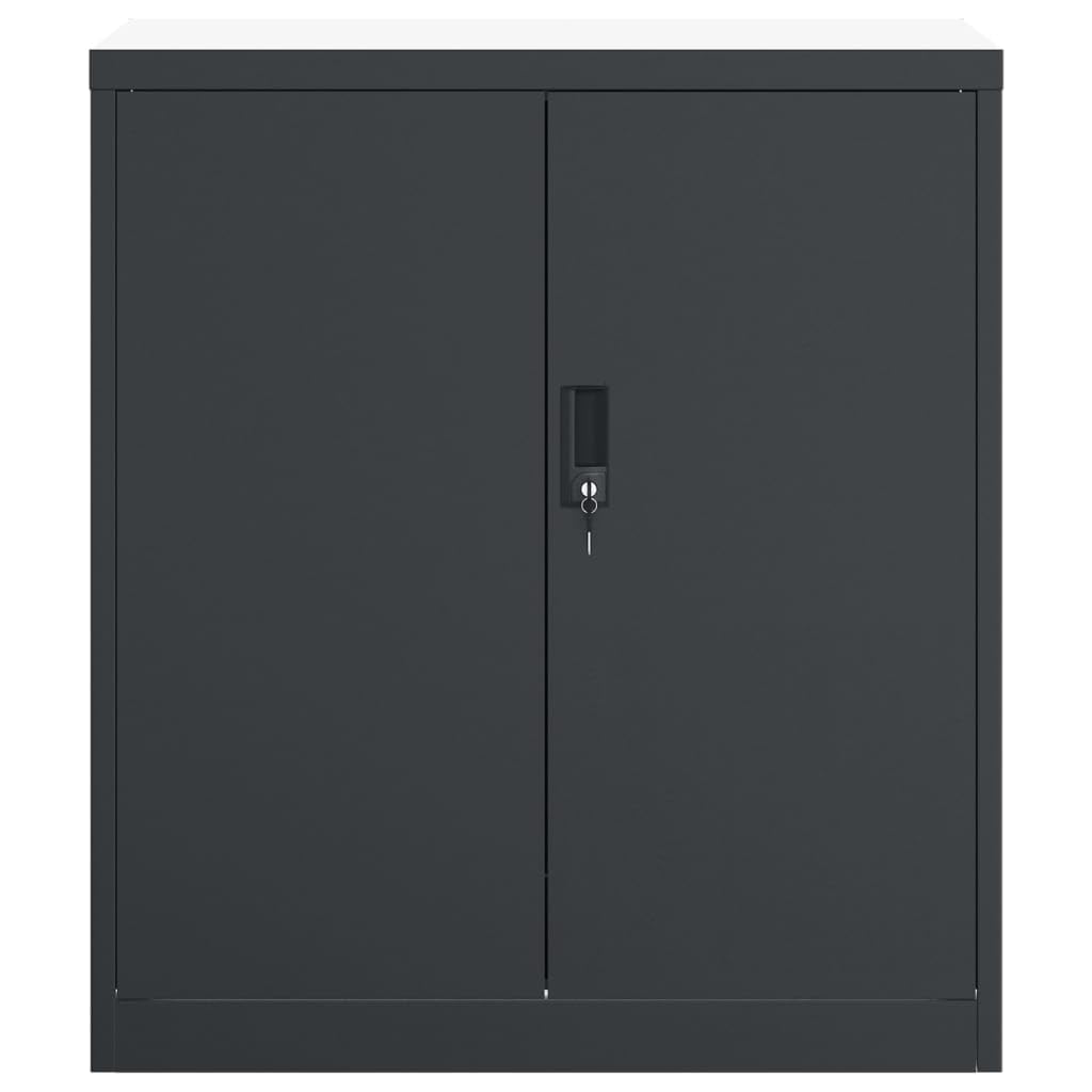 vidaXL Armadio Classificatore Antracite 79x40x90 cm in Acciaio, armadio classificatore, schedario da ufficio, schedario in metallo