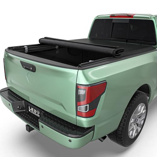 LEDKINGDOMUS Soft Roll-Up Truck Bed Tonneau Cover Fits for Nissan Frontier 2005-2026 (NOT for México) | 5' (60.5') Bed