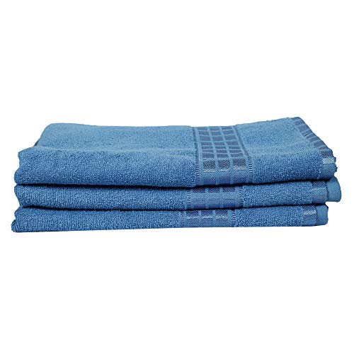 Serviette de bain bleu en coton pour un moment de détente au quotidien