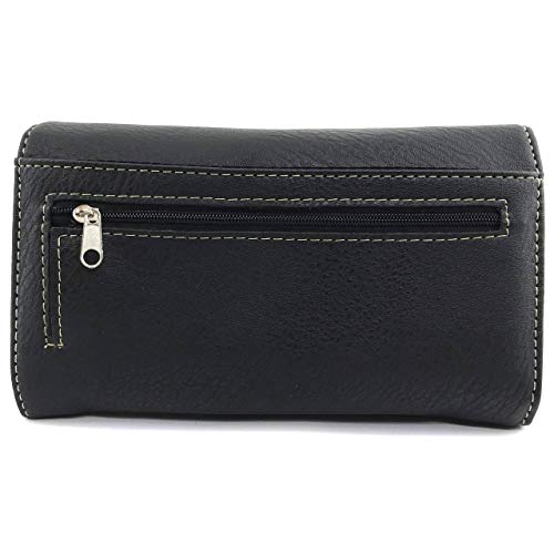 Zelris Western Cross Daisy Flower Women Crossbody Wrist Trifold Wallet4