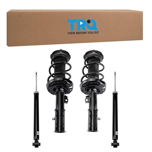Image of TRQ Front and Rear Complete Strut Assembly & Shock Absorber Kit Complete Strut & Coil Spring Assembly Compatible with 2016-2019 Chevrolet Cruze