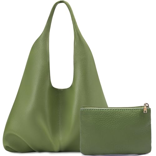 Image of Slouchy Hobo Bags for Women Retro Vegan Leather Shoulder Handbags with Coin Purse