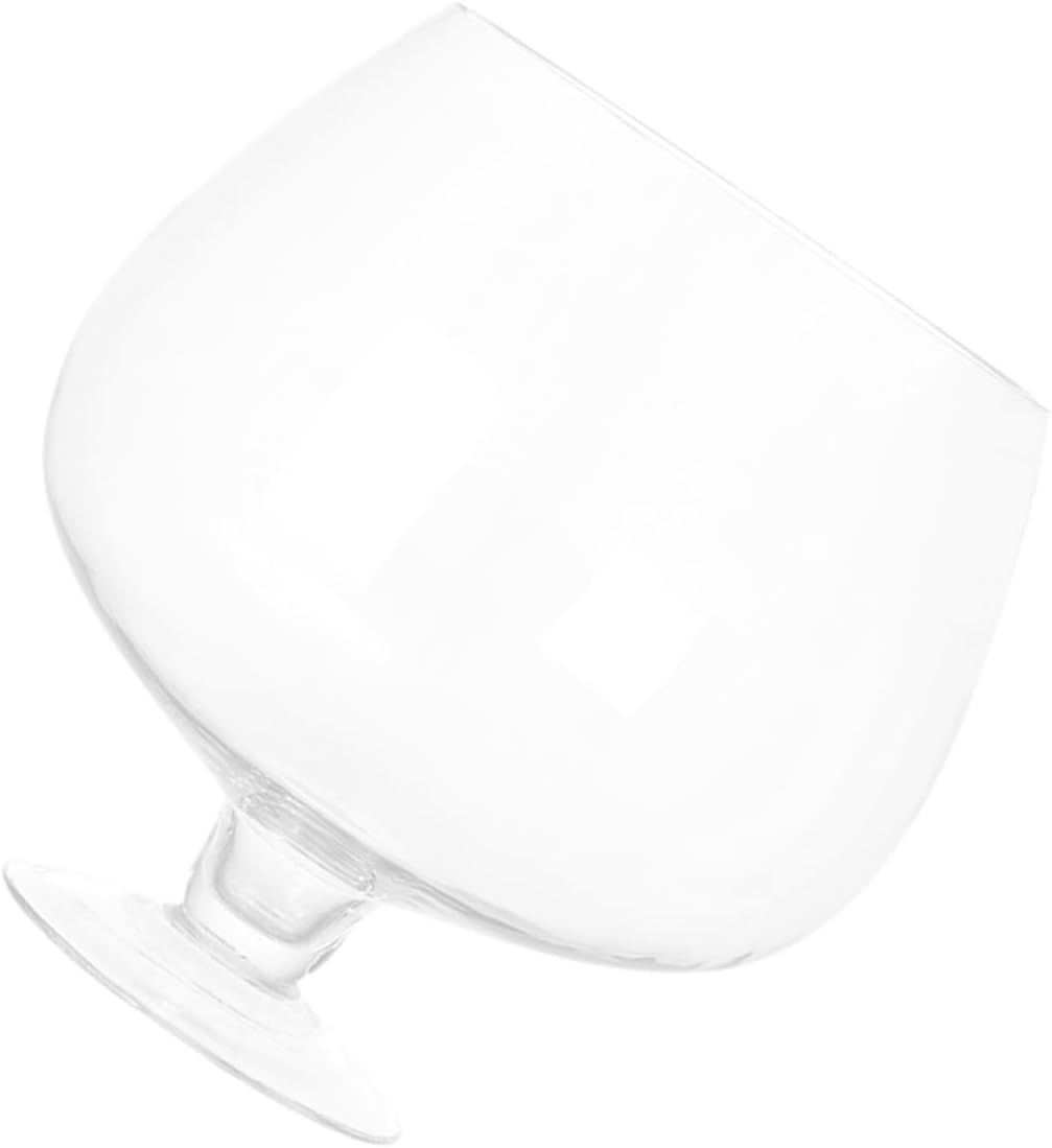 Luxshiny Glass Fish Bowl Vase 7000ml Small Desktop Aquarium Betta Tank Glass Decorative Fish Tank for Home Office Tabletop Aquatic Pets