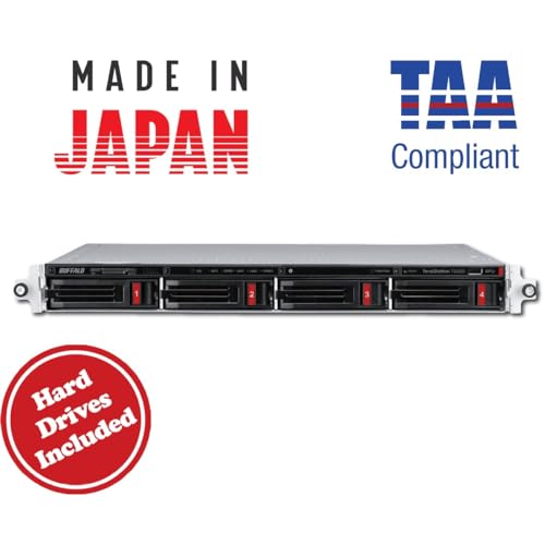 Image of BUFFALO TeraStation 3420RN 4-Bay SMB 8TB (4x2TB) Rackmount NAS w /Hard Drives Included Network Attached Storage