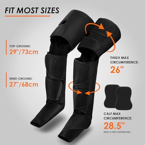 Image of CINCOM Leg Massager, Leg Compression Massage with Heat for Circulation and Pain Relief Air Compression Foot Calf Thigh Massager with Handheld Controller