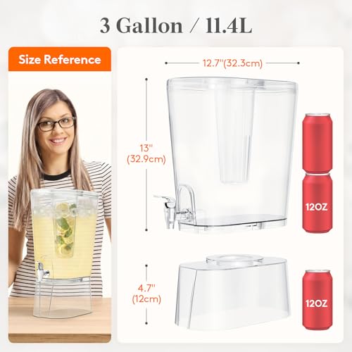 Commercial Juice Dispenser Triple Bowl