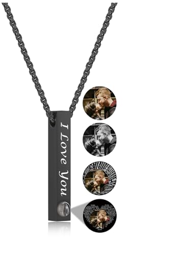 Jovivi Custom Necklace Projection Necklace with Picture...