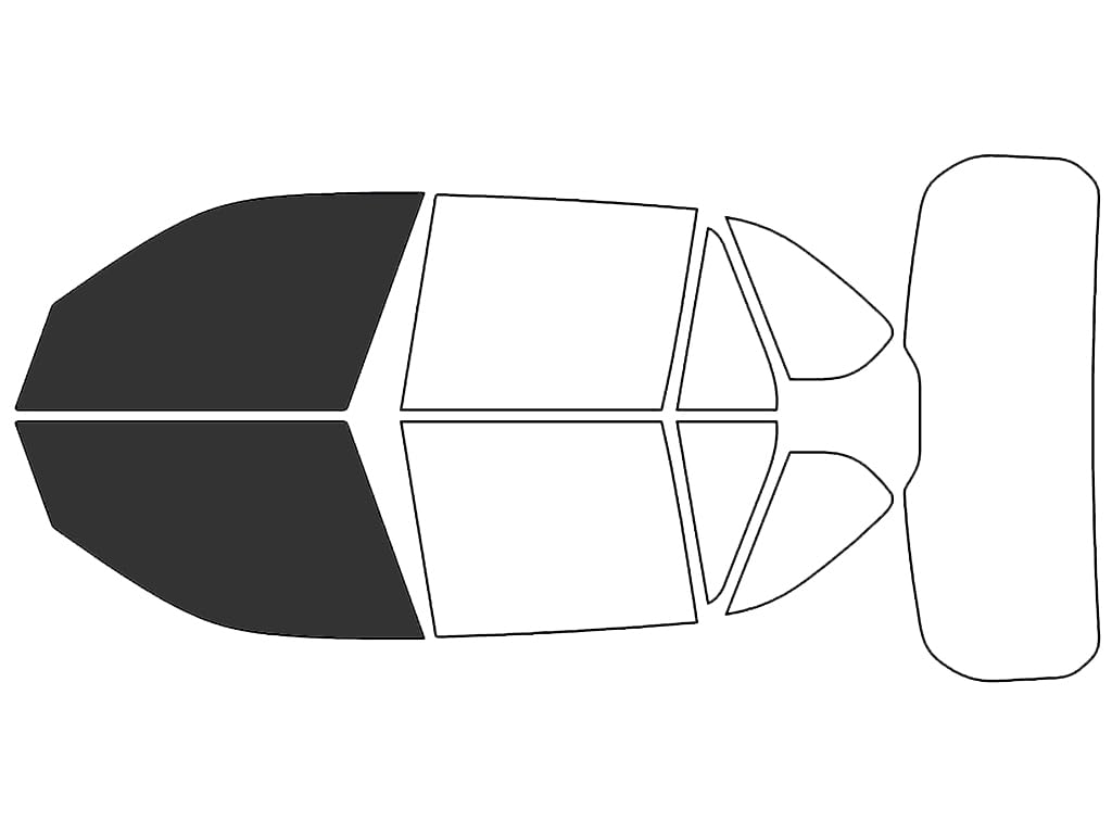 Rvinyl Window Tint Kit Compatible with BMW X5 2014-2018 - Front Precut Kit - 20%