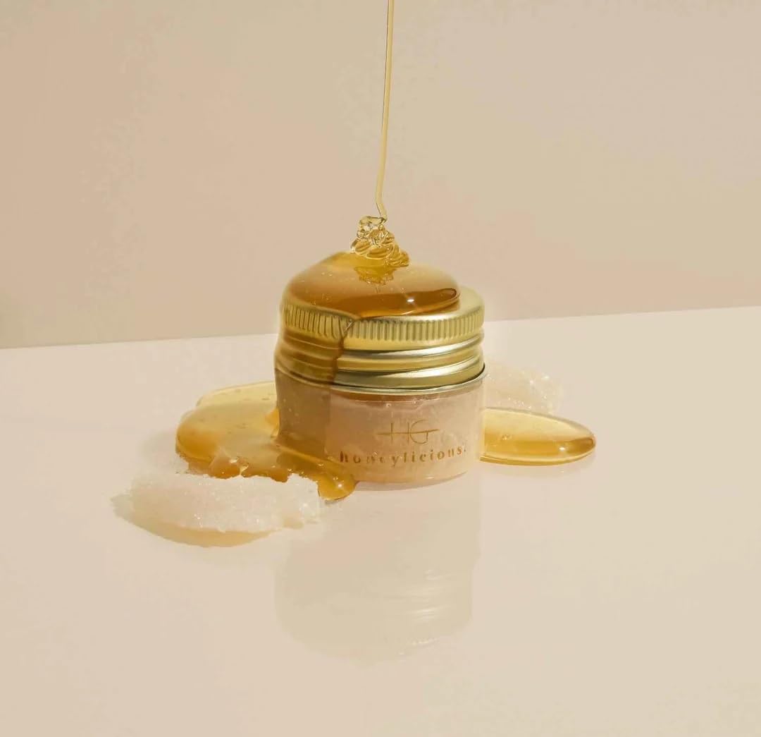 Bee-Loved Beauty Set – Glow Potion Trockenöl (50ml), HoneyGlow Feuchtigkeitsspendende Creme (50ml), Honeylicious Lip Scrub (20ml), HeyHoney! Lip Serum (10ml) & HoneyDew Reinigungsgel
