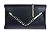 Girly HandBags Croc Oversized Clutch Bag (Black)