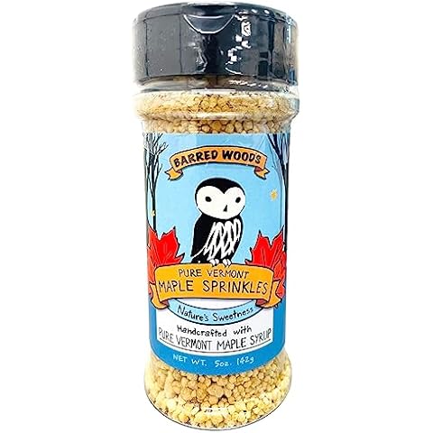 Barred Woods Maple - Pure Vermont Maple Sprinkles Crunch (Perfect Ice Cream Topping & Yogurt Topping) - Maple Sugar Pebbles Cover