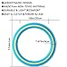 Prinxse 11-inch Flying Ring, 3-Piece Set. A Sports Game for Beach, Backyard, Park, and pet Interaction. Suitable for Soft Flying Discs, The Best Outdoor Throwing Toy. (Blue, Light Blue, Rose red)