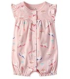 Baby Strampler Mädchen Jumpsuit Neugeborenes Sommer Pyjama Baumwolle Kurzarm-Body 0-3 Monate