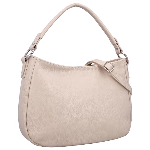 Gusti Leder Umhängetasche Marcella - Umhängetasche Ledertasche Shopper Handtasche Damen Beige Leder