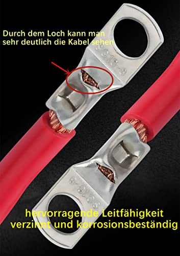 Set di 40 capicorda tubolari AWG2 AWG4 AWG6