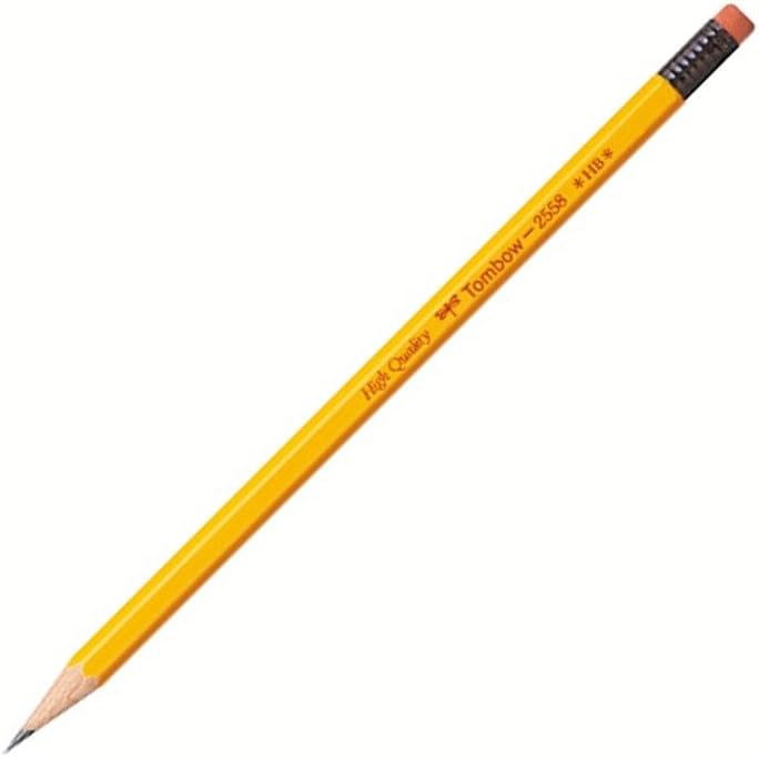 Amazon  トンボ鉛筆 消しゴム付鉛筆HB 2558 ACB-360 キャップ付 3本入 