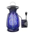 Electric Bug Zapper Outdoor, 4200V Mosquito Zapper with 20W UV Light, Plug-in Insect Killer with Removable Tray, Hanging Fly Trap for Patio, Porch, Backyard, Garage and Indoor Use