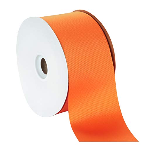 Berwick Offray 3" Grosgrain Ribbon, Torrid Orange, 50 Yards, 3\"ch x 50 Yard