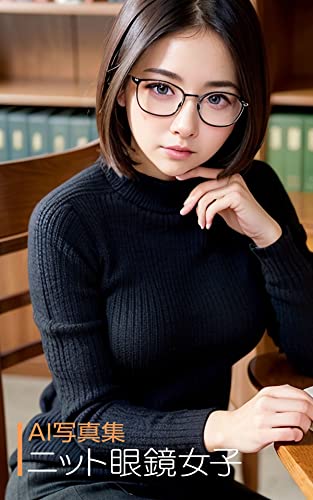 AI写真集 ニット眼鏡女子
