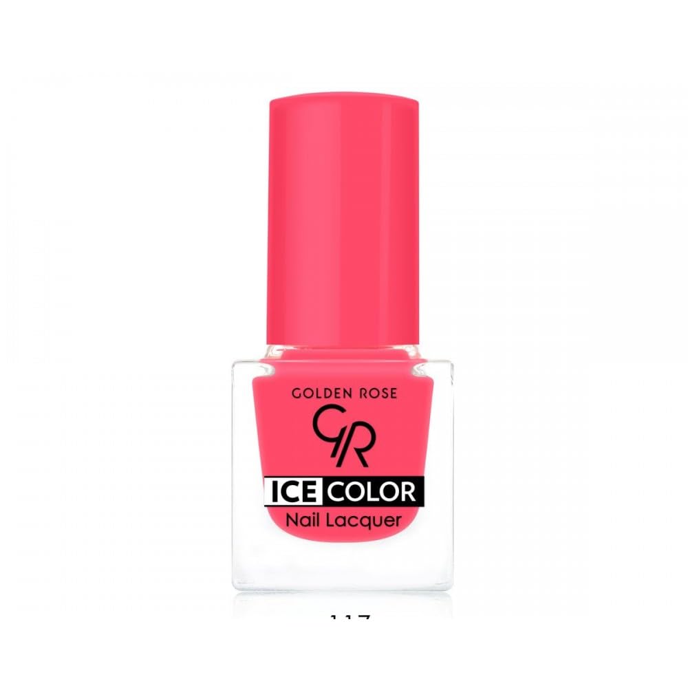 Golden Rose Ice Color Nail Lacquer No: 117 - Parlak Bitişli Mini Oje 6 ml