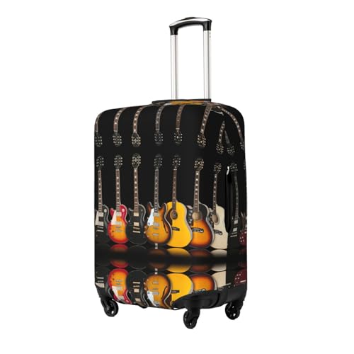 Electric Guitar Print Luggage Suitcase Cover Protector Luggage Washable Covers With Concealed Zipper2