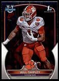 2022 Bowman Chrome University Football #73 Will Shipley Clemson Tigers Officially Licensed Collegiate Trading Card by Topps (Stock Photo Shown, Card in Near Mint to Mint Condition)
