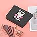 JXGZSO Pomsky Momsky Make-up-Tasche, Zwergspitz, Husky-Mix, Hundebesitzer, Geschenkidee für Hunde, Mutter, Pomsky, Pomsky Momsky B