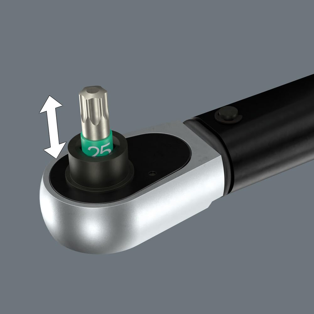 Wera Click-Torque Lock A 6 Llave dinamométrica, ajustable, función Torque Lock, carraca de conmutación, apriete hacia la derecha, 2,5-25 Nm, 1/4" x 2.5-25 Nm