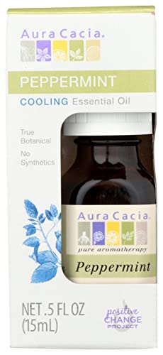 Aceite Esencial de Menta Aura Cacia 0.5 oz Pack 3 miniatura 1